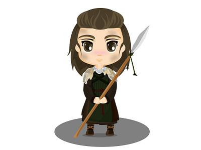 Osha chibis design diseño gameofthrones illustration invernalia muro osha salvajes stark ui ux vector vector illustration