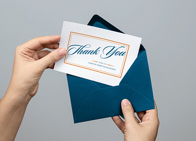 Thank you card graphic design marketing materials thank you thank you card ut austin