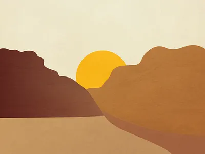 Bardenas desert landscape l Illustration illustration