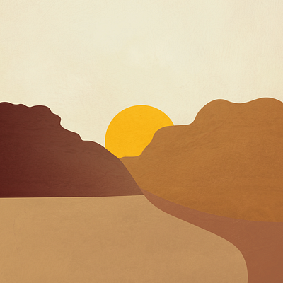 Bardenas desert landscape l Illustration illustration