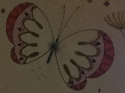 Vintage Butterfly 🦋 boutique paper butterflies drawing