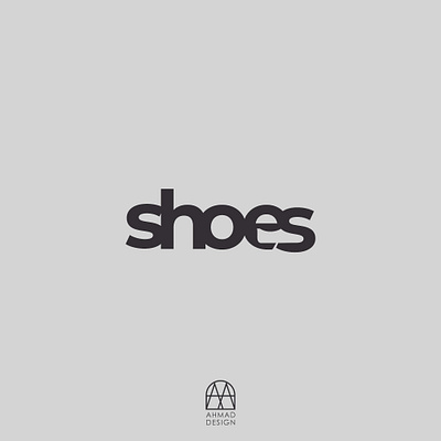 Shoes icon logo typografy