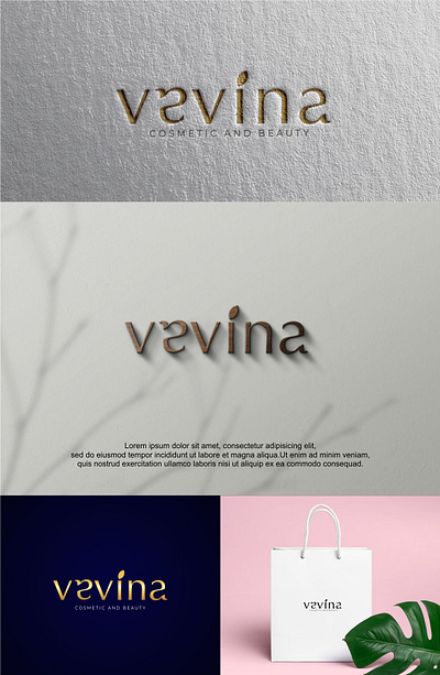 Cosmetic beauty branding logo