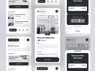 Event App Design Concept app clean design event event app event mobile app festival minimal mobile mobile app modern ticket ui uidesign uxdesign