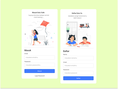Simple Login login register ui