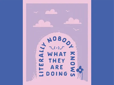 Any Last Words? color illustration minimal quote typography vector