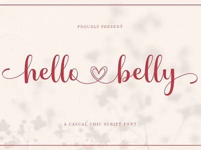 Hello Belly branding calligraphy cards design elegant font illustration lettering logo love modern script wedding