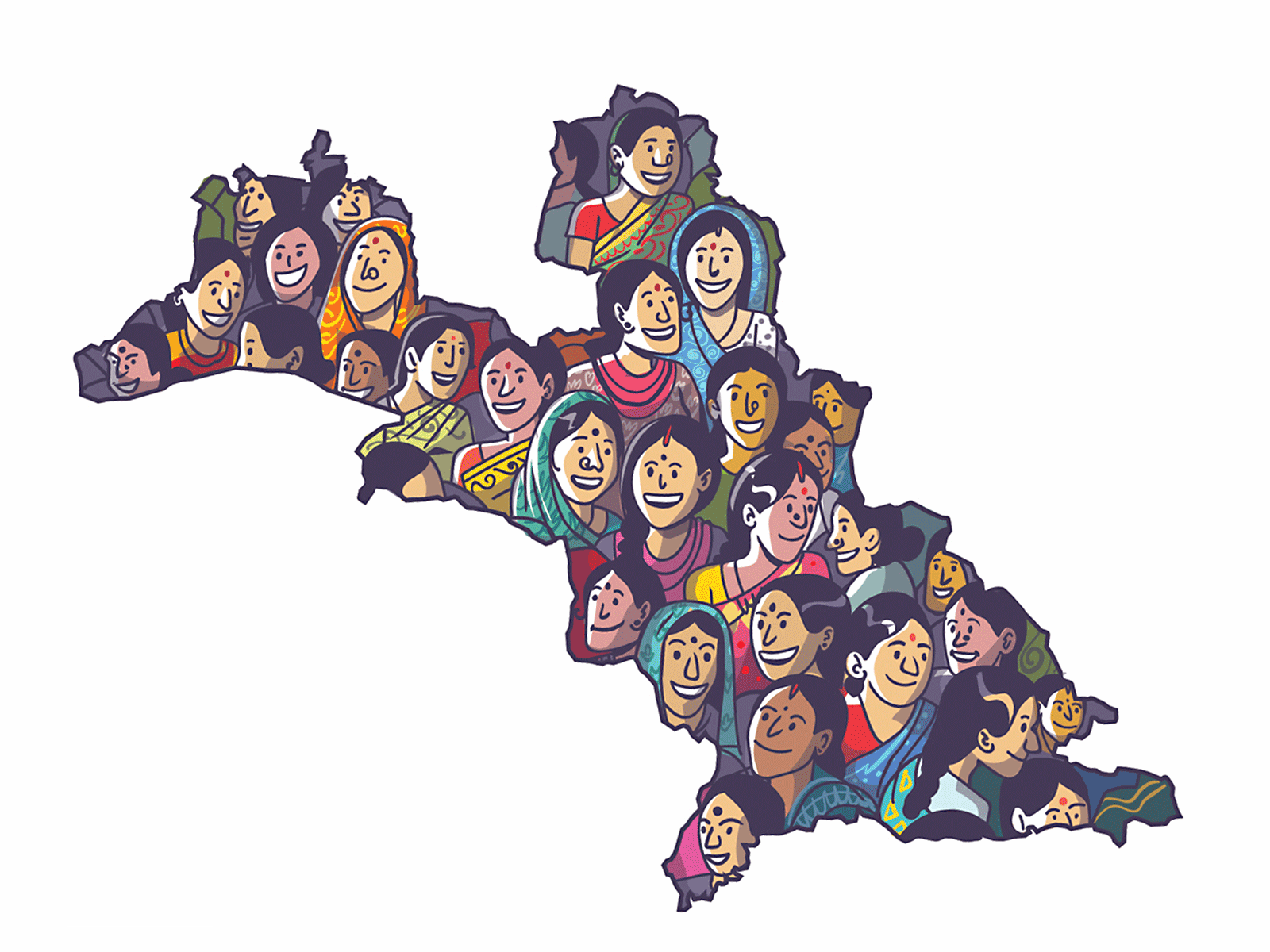 Ambikapur - Swachh-didi's design expression illustration india satishgangaiah ui vector