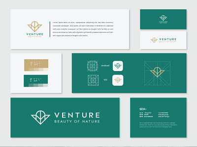 Venture Brand Guideline beauty brand guideline brand identity branding brand strategy creative logo iconic line art logo mark logo symbol logo trends logos luxury brand minimal natural logo salon spa