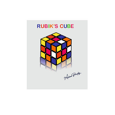 RUBIK'S CUBE branding design illustration mahimapandey