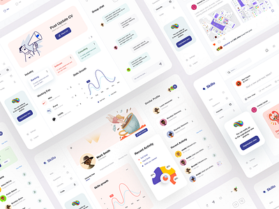 Skillo || Career Tracking Dashboard product ui ux web website