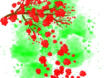 Nature illustration branding design graphic design illustration landscape nature vector watercolor