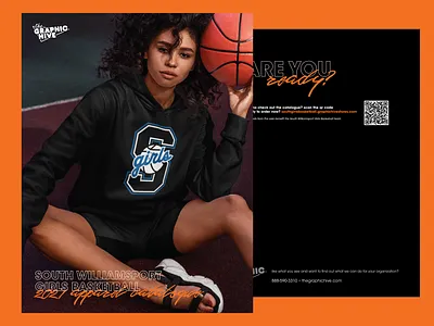South Girls Basketball Sale basketball big time feel catalogue design graphic design high school high school hoops hoops pennsylvania print design small town