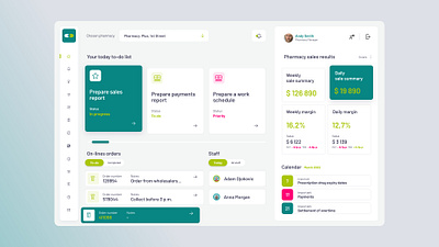 Pharmacy dashboard - new version dashboard health healthcare medicine pharmacy