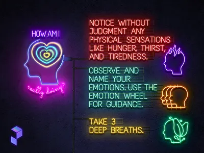 Check In On Your Mental Health 3d animation branding graphic design logo motion graphics ui