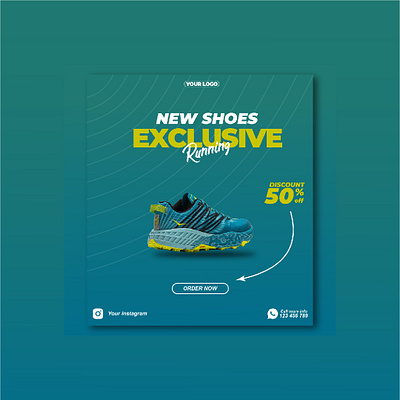 Banner Shoes branding graphic design