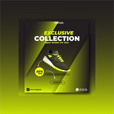 Banner Shoes branding graphic design