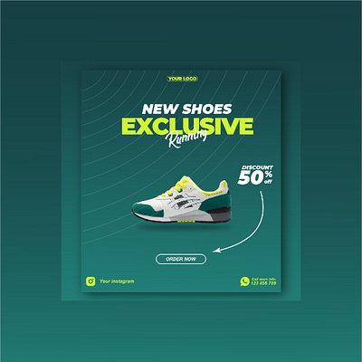 Banner Shoes branding graphic design