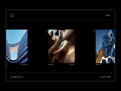 Architectural bureau website animation architect architectural architecture building design house minimalistic motiondesign portfolio ui uidesign uiux webdesign website