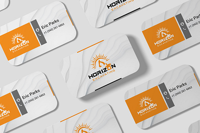 Excavating Logo & Business Card Design branding business card business logo design illustration logo logo design minimalist logo modern logo ui vector