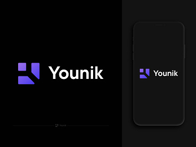 Younik Logo Design - Modern Y Logo Mark - Y Logo Design a b c d e f g h i j k l m brand branding design identity it logo letter logo logo logo design logomark mark minimal minimalist modern logo monogram n o p q r s t u v w x y z startup symbol tech company unique logo