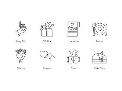 Free valentine day icon set free vector 30 free icon line icon pack valentine day line icon