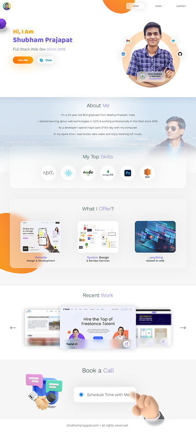 Web Developer Portfolio UI