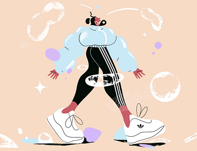 Breathe in, breathe out adidas air characterdesign design fragments illustration workout
