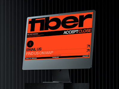 Fiber - updates branding design homepage illustration landing page layout orange typography ui web design