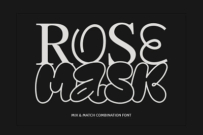 RoseMask alternate font bubble font cool drip editorial font fancy fonts graffiti fonts monoline more outline poster quirky retro rounded sales serif trend trending viral y2k