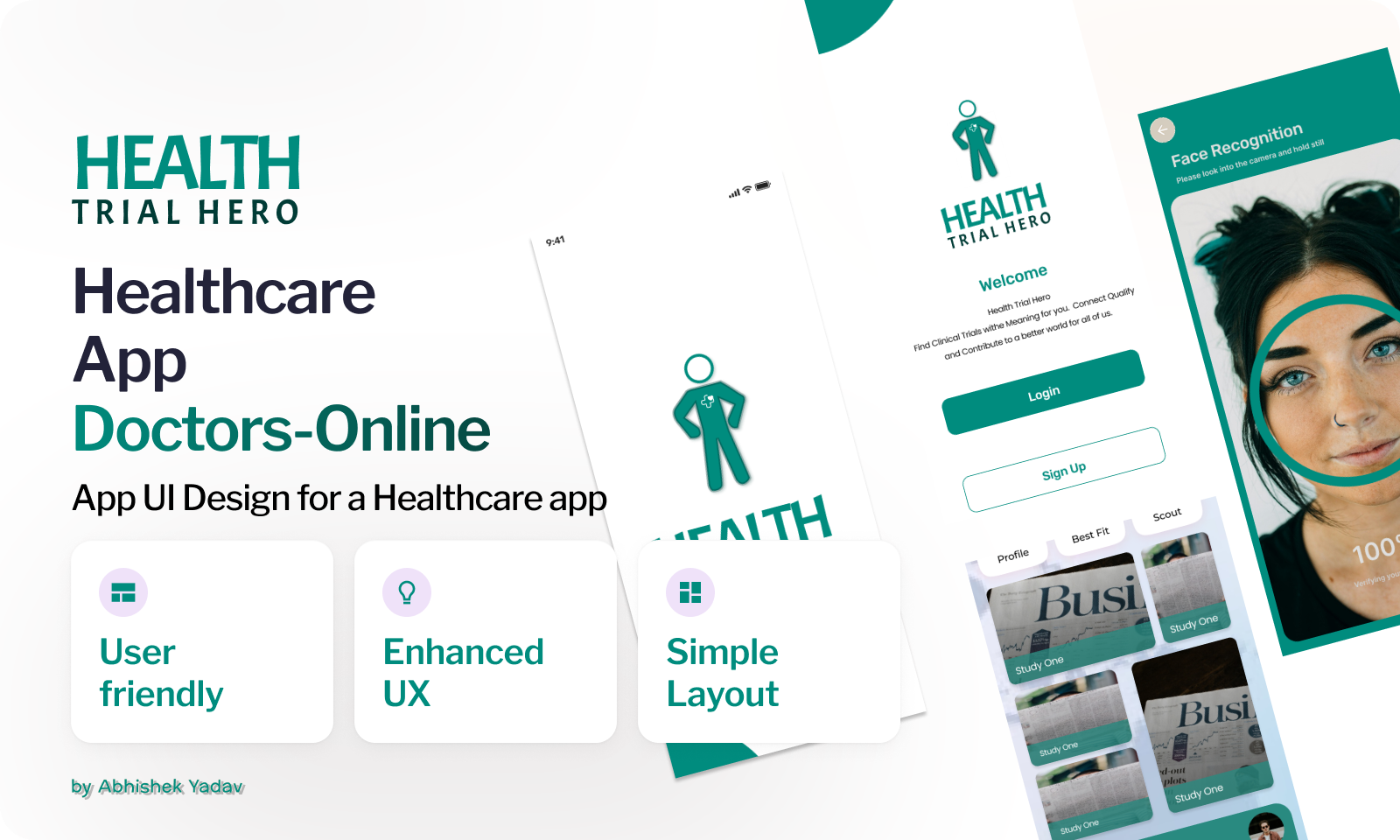 Healthcare App UI Design branding graphic design logo ui
