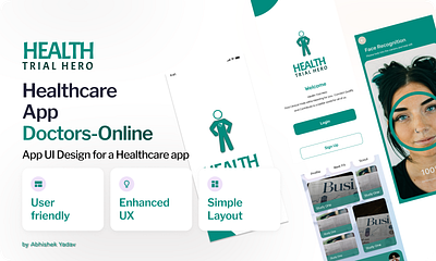 Healthcare App UI Design branding graphic design logo ui