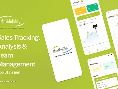 Sales Tracking App UI Design branding graphic design logo ui