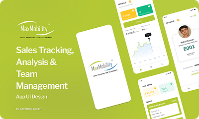 Sales Tracking App UI Design branding graphic design logo ui