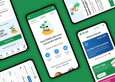 Bijak App Referral Feature app branding design flat icon iconography illustration minimal ui