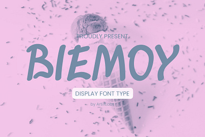 Biemoy Cute Display Font branding character children design girl graphic design illustration logo ui vector