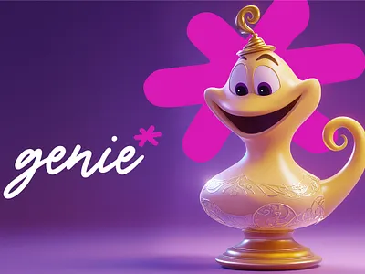 genie font font genie modern font script font