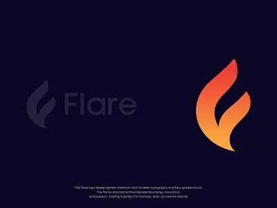 Fire Logo Design - F Logo Design app icon branding creative identity f logo f logo design fire icon fire logo logo logo concept logo design modern logo tech logo