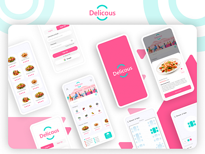 Delicous App for Foodies app branding custom designed design designed food app foodie graphic design illustration loading it solutions logo lovers minimal modern app restaurant ui ui ux ux