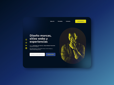 Personal Portfolio | Website design bootstrap design diseño diseño web figma graphic design personal brand personal branding personal web ui uidesign visual designer webflow website