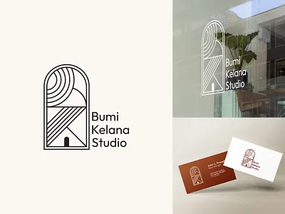 Bumi Kelana Studio - Architect Studio Logo branding design flat graphic design letter logo logo logomark modern vector