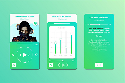 Design a Music Player app concept design music spotify ui ux web