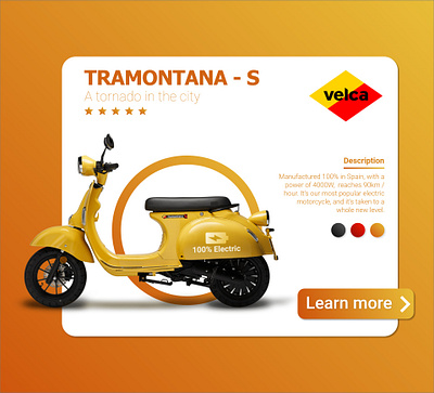 Single Product Page app concept design electric home illustration mobile product profile scooter ui ux web website