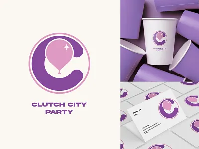 Clutch City Party - Logo branding design flat graphic design illustration letter logo logo logomark vector