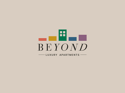 Beyond Luxury Apartments Logo and Brand Guidelines branding design elegant guide logo luxury retro system typography