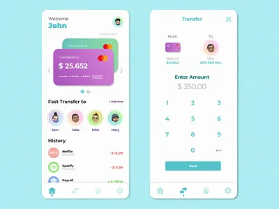 Banking Mobile App💵 3d app bank branding card concept credit card design graphic design home illustration innovation mobile payment ui user ux web website