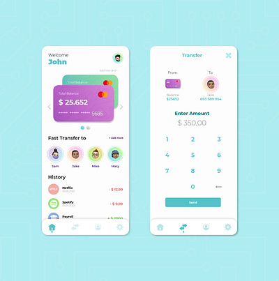 Banking Mobile App💵 3d app bank branding card concept credit card design graphic design home illustration innovation mobile payment ui user ux web website