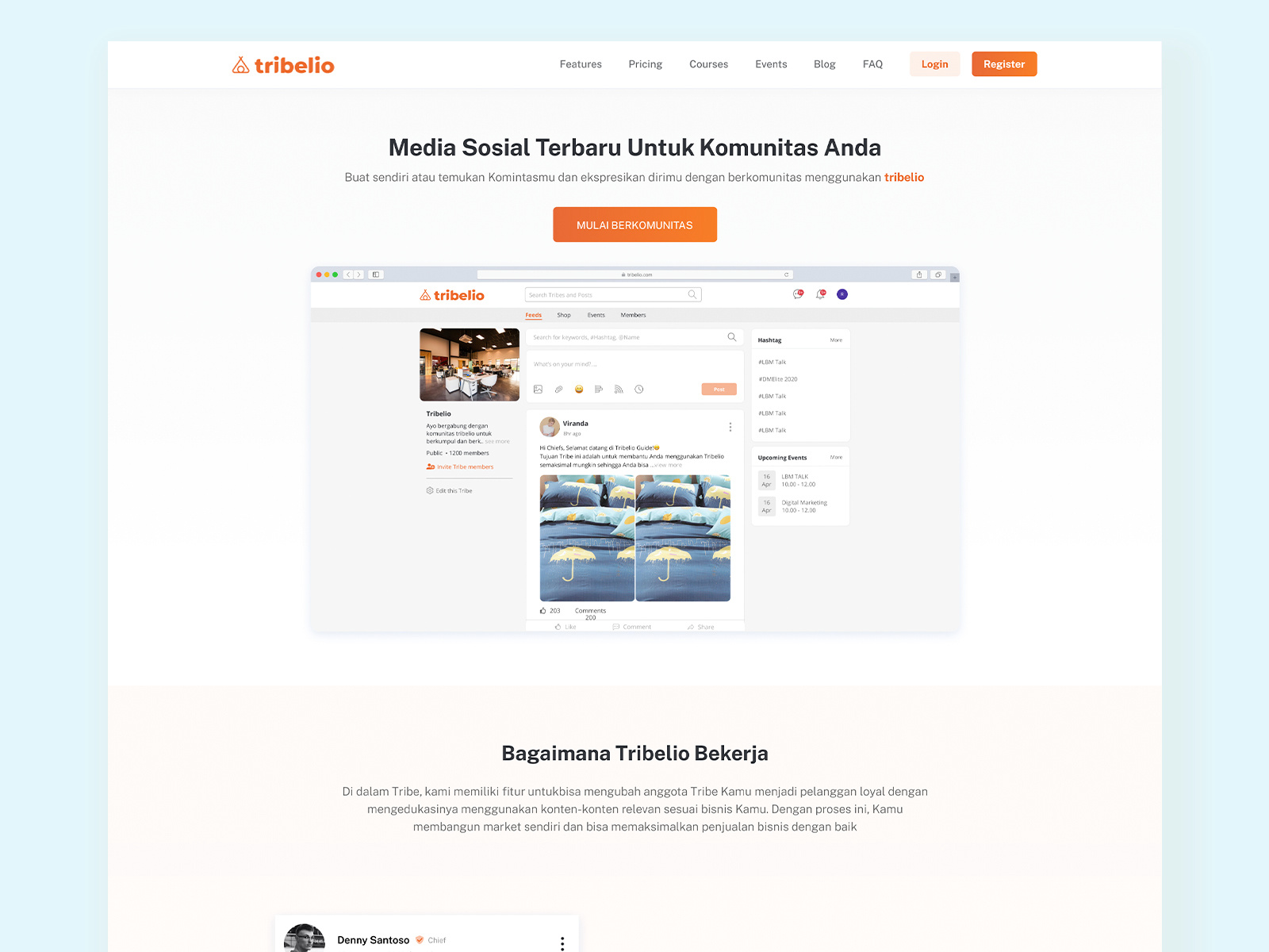 Example of UI Design For Website Or Landing Page