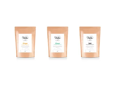 Spices packaging icon letter logo packaging spices