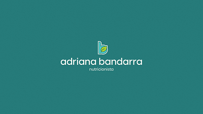 Adriana Bandarra's logo. brand design food graphic design health logo logo design nutrition visual identity